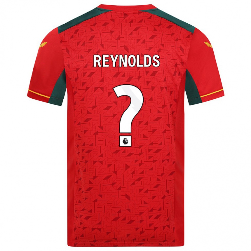 Niño Fútbol Camiseta Fabian Reynolds #0 Rojo 2ª Equipación 2023/24