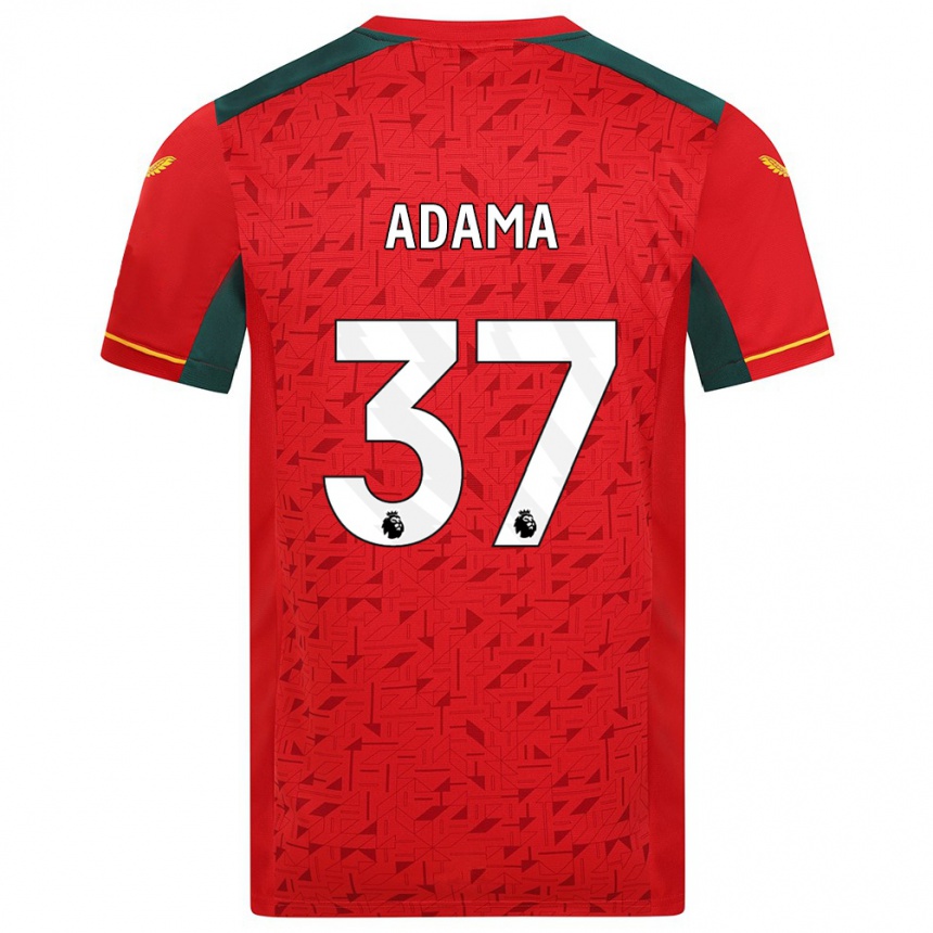 Niño Fútbol Camiseta Adama Traore #37 Rojo 2ª Equipación 2023/24