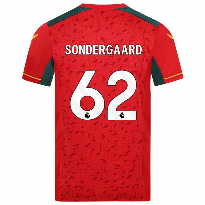 Niño Fútbol Camiseta Andreas Sondergaard #62 Rojo 2ª Equipación 2023/24