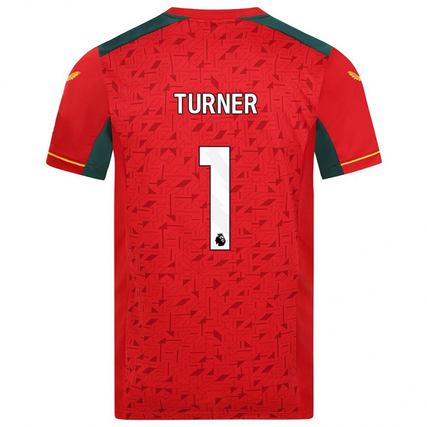 Niño Fútbol Camiseta Shannon Turner #1 Rojo 2ª Equipación 2023/24