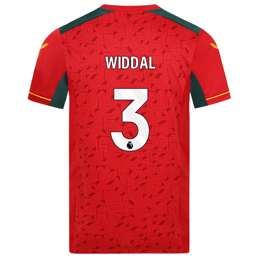 Niño Fútbol Camiseta Natalie Widdal #3 Rojo 2ª Equipación 2023/24