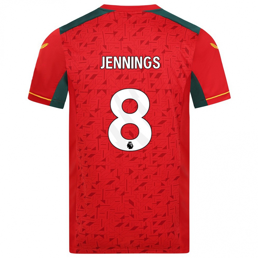 Niño Fútbol Camiseta Shannie Jennings #8 Rojo 2ª Equipación 2023/24