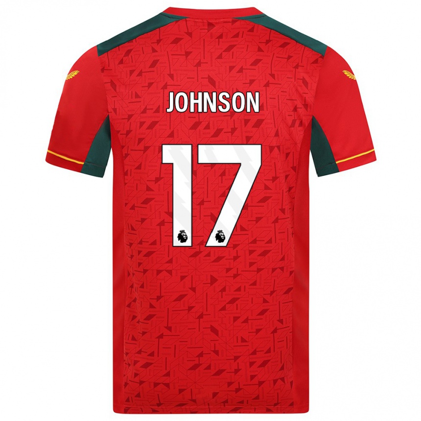 Niño Fútbol Camiseta Katie Johnson #17 Rojo 2ª Equipación 2023/24