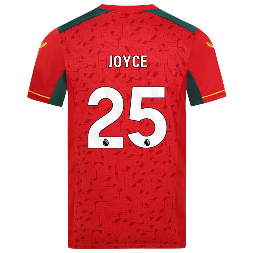 Niño Fútbol Camiseta Leonie Joyce #25 Rojo 2ª Equipación 2023/24