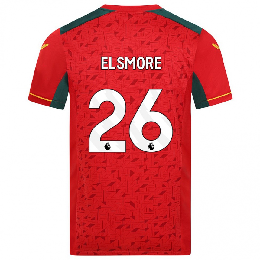 Niño Fútbol Camiseta Ria Elsmore #26 Rojo 2ª Equipación 2023/24