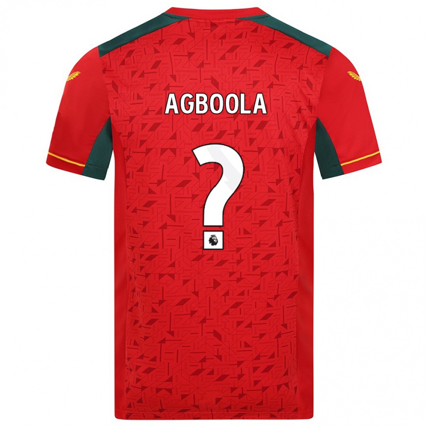 Niño Fútbol Camiseta Michael Agboola #0 Rojo 2ª Equipación 2023/24