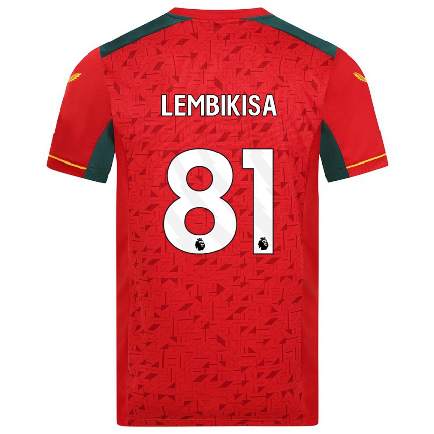 Niño Fútbol Camiseta Dexter Lembikisa #81 Rojo 2ª Equipación 2023/24