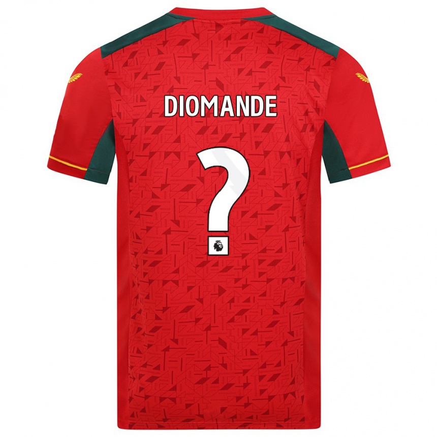 Niño Fútbol Camiseta Mo Diomande #0 Rojo 2ª Equipación 2023/24