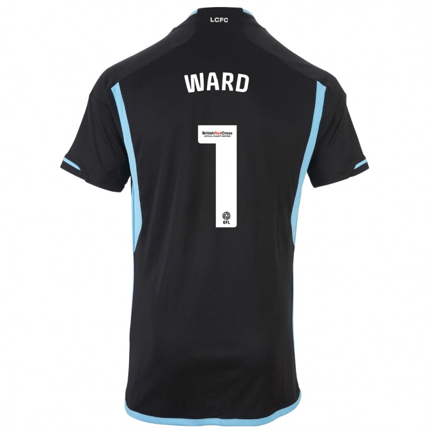 Niño Fútbol Camiseta Danny Ward #1 Negro 2ª Equipación 2023/24