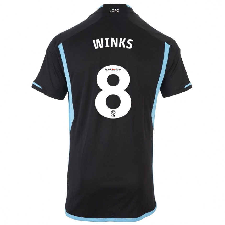 Niño Fútbol Camiseta Harry Winks #8 Negro 2ª Equipación 2023/24