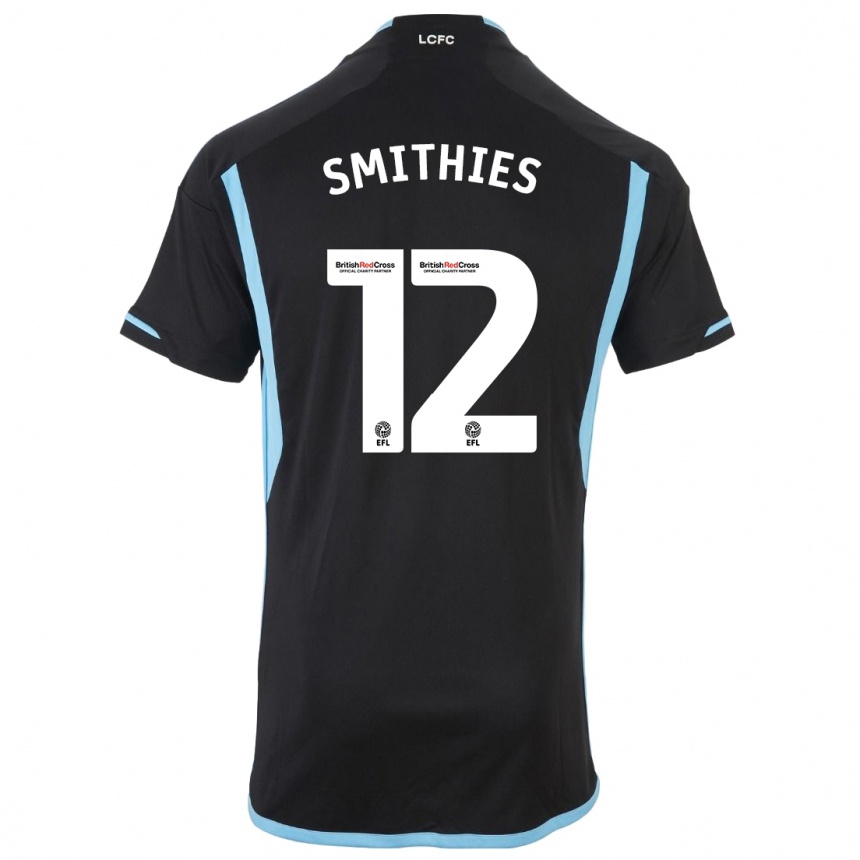 Niño Fútbol Camiseta Alex Smithies #12 Negro 2ª Equipación 2023/24