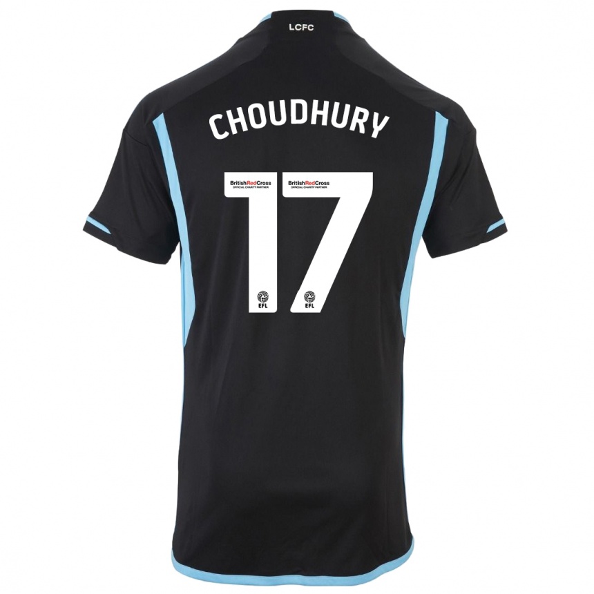 Niño Fútbol Camiseta Hamza Choudhury #17 Negro 2ª Equipación 2023/24