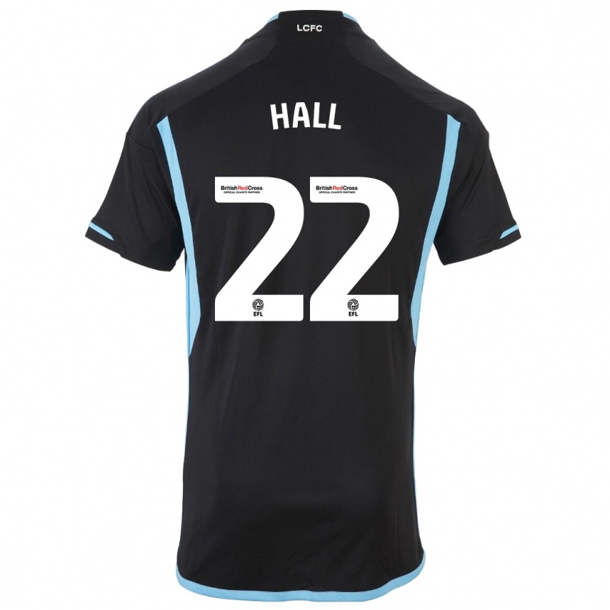 Niño Fútbol Camiseta Kiernan Dewsbury-Hall #22 Negro 2ª Equipación 2023/24