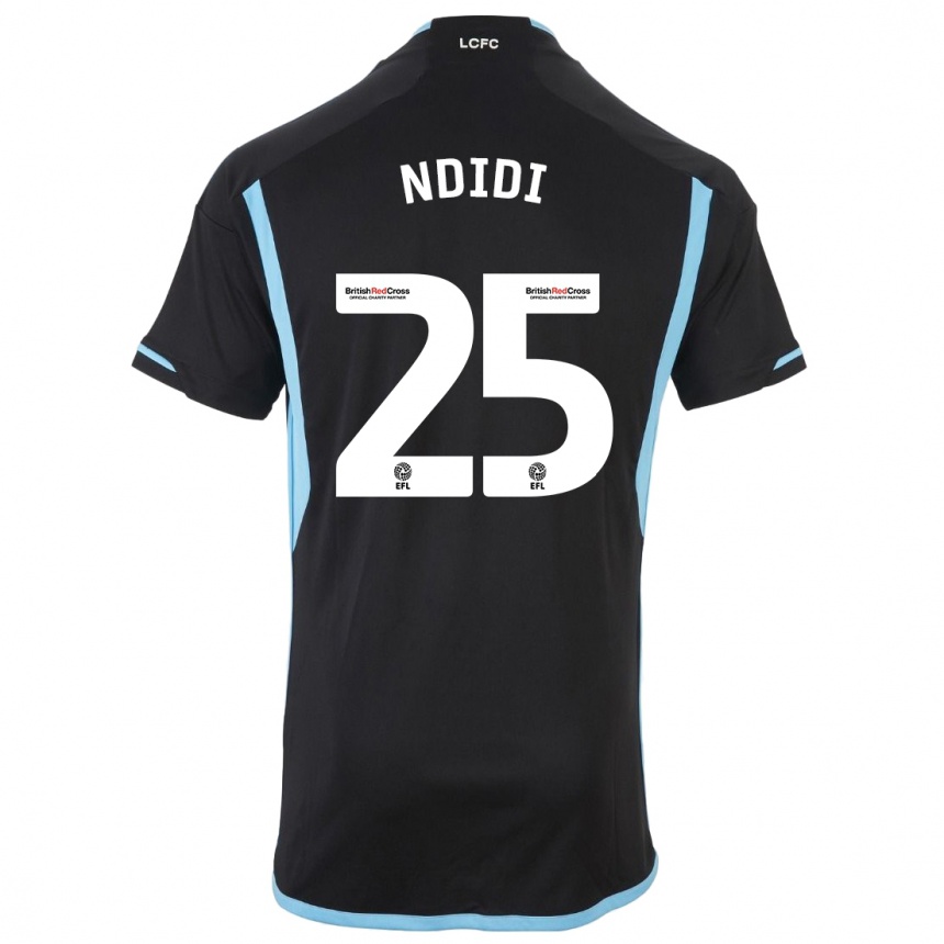 Niño Fútbol Camiseta Wilfred Ndidi #25 Negro 2ª Equipación 2023/24