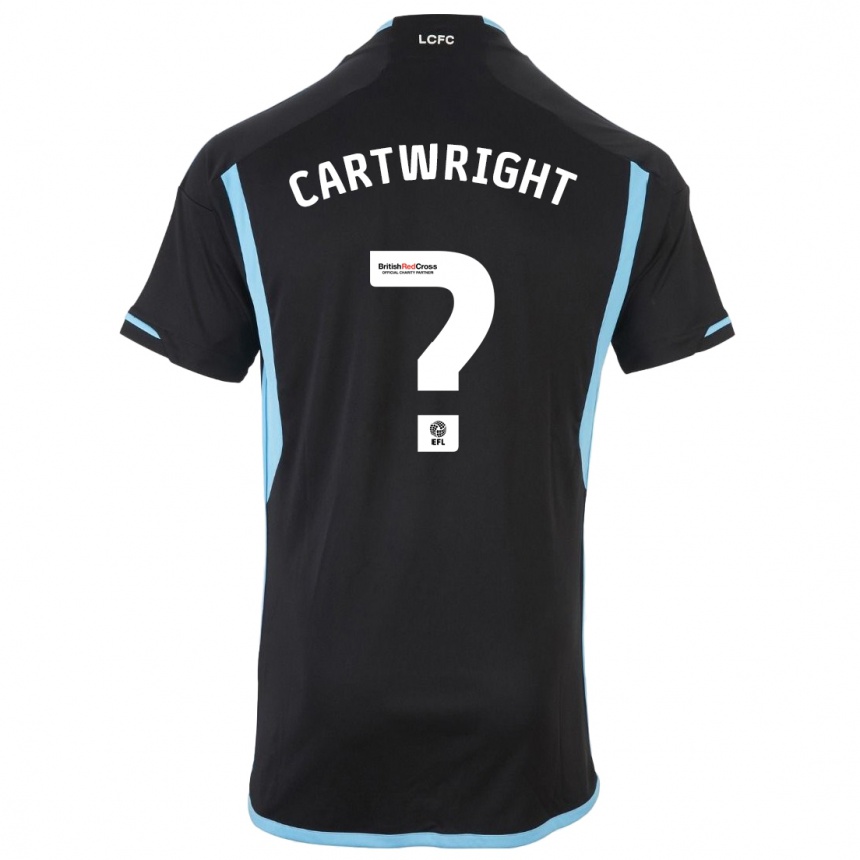 Niño Fútbol Camiseta Henry Cartwright #0 Negro 2ª Equipación 2023/24