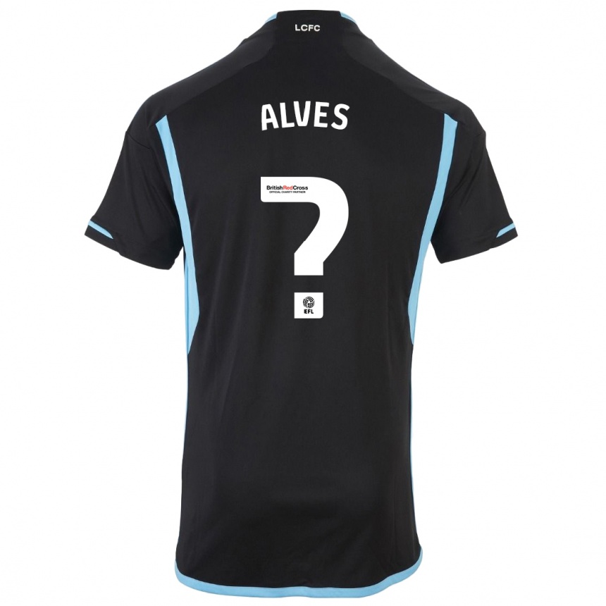 Niño Fútbol Camiseta Will Alves #0 Negro 2ª Equipación 2023/24