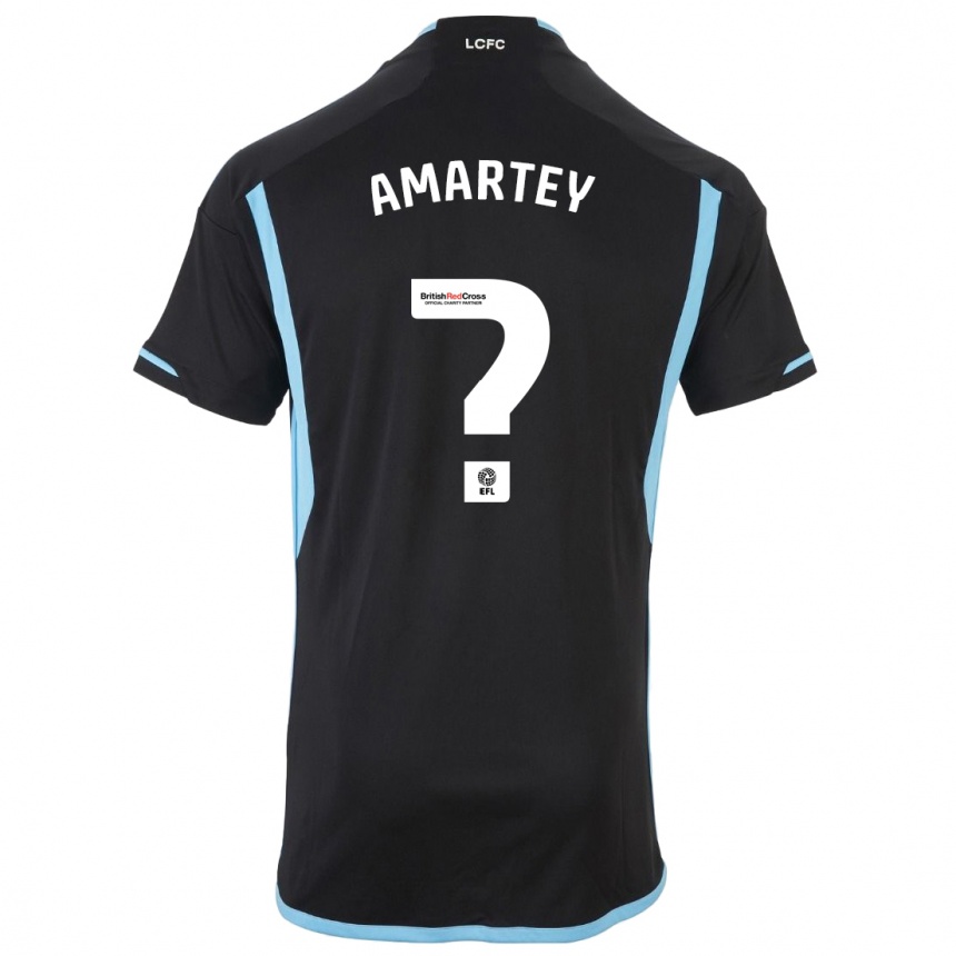 Niño Fútbol Camiseta Bobby Amartey #0 Negro 2ª Equipación 2023/24