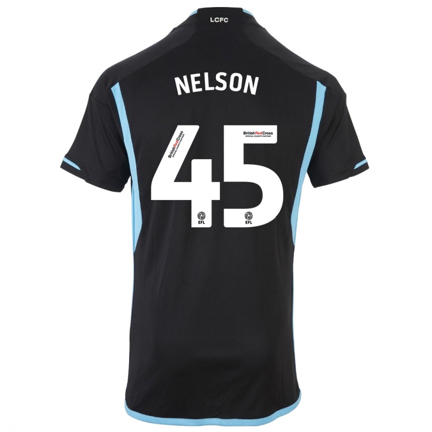 Niño Fútbol Camiseta Ben Nelson #45 Negro 2ª Equipación 2023/24