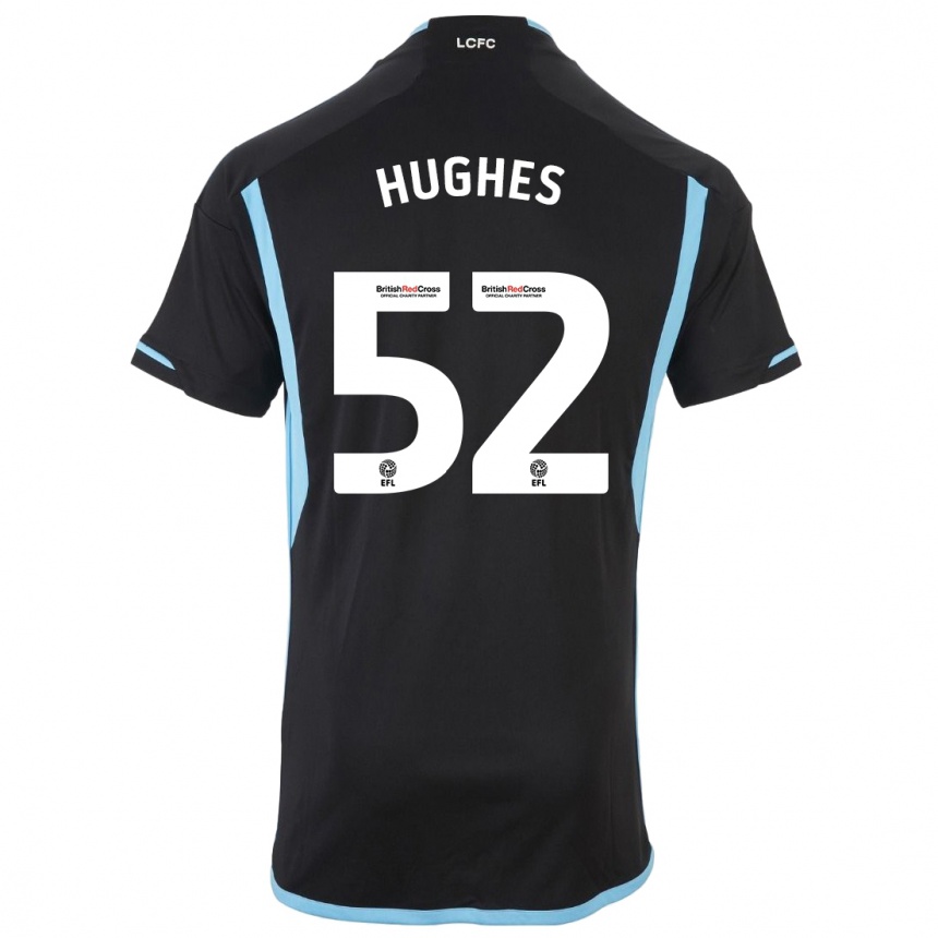 Niño Fútbol Camiseta Iestyn Hughes #52 Negro 2ª Equipación 2023/24