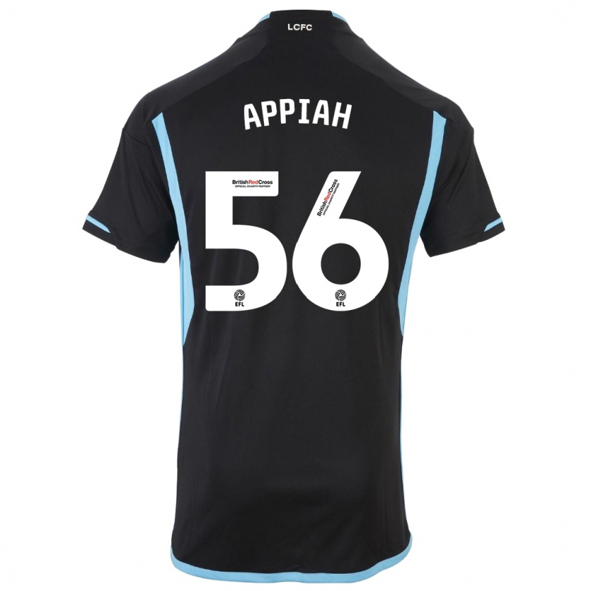 Niño Fútbol Camiseta Paul Appiah #56 Negro 2ª Equipación 2023/24