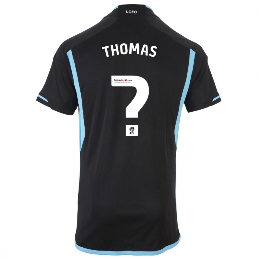 Niño Fútbol Camiseta Tristan Thomas #0 Negro 2ª Equipación 2023/24