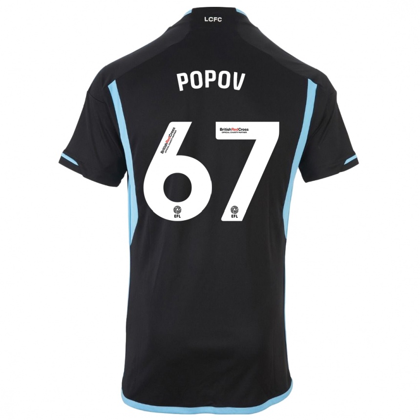 Niño Fútbol Camiseta Chris Popov #67 Negro 2ª Equipación 2023/24