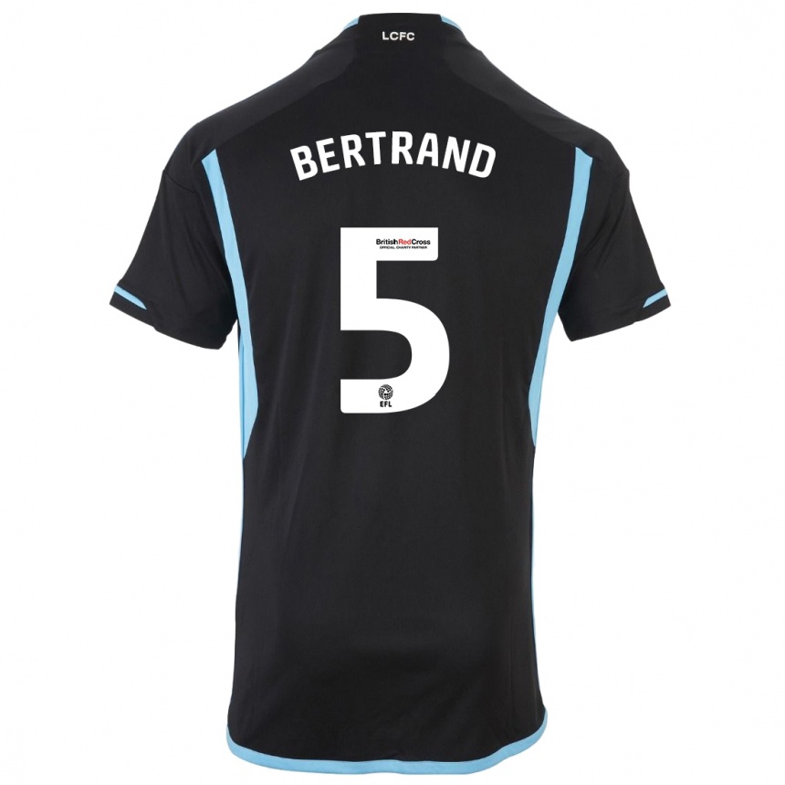 Niño Fútbol Camiseta Ryan Bertrand #5 Negro 2ª Equipación 2023/24