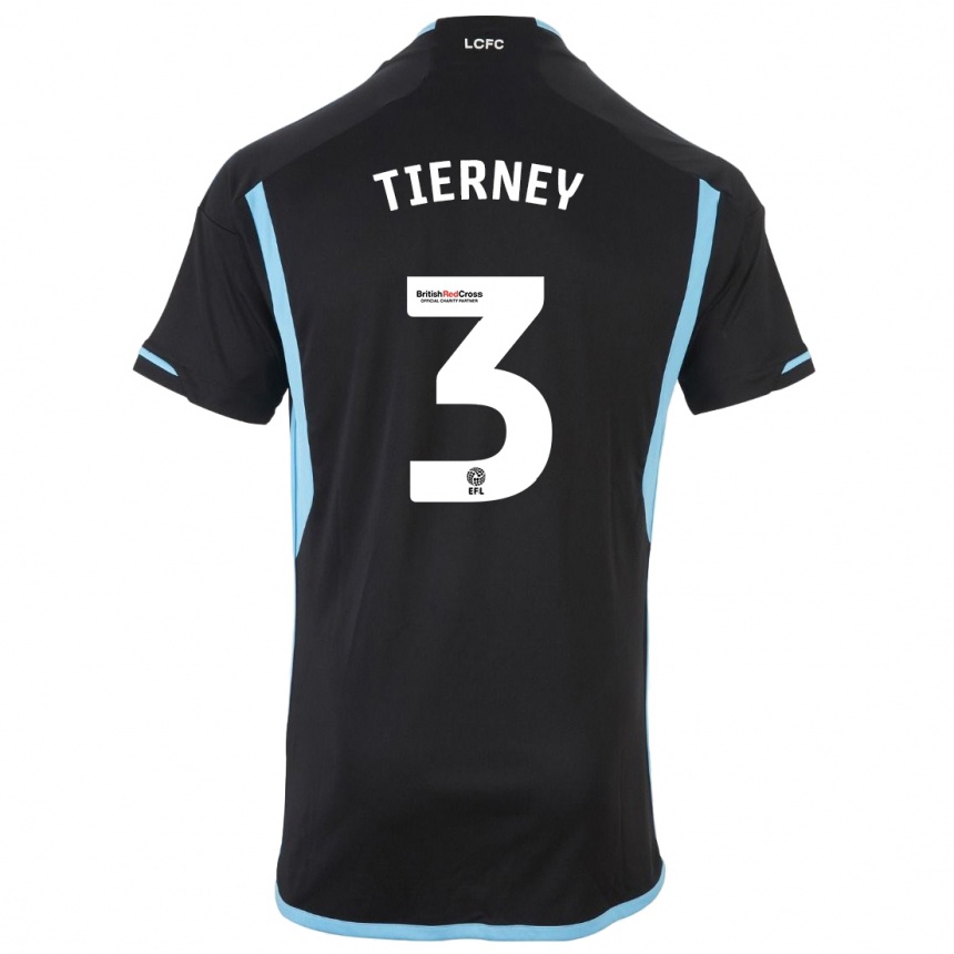 Niño Fútbol Camiseta Sam Tierney #3 Negro 2ª Equipación 2023/24