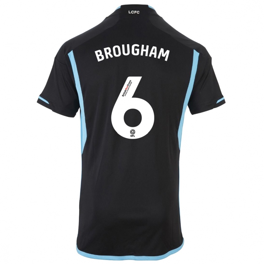 Niño Fútbol Camiseta Georgia Brougham #6 Negro 2ª Equipación 2023/24