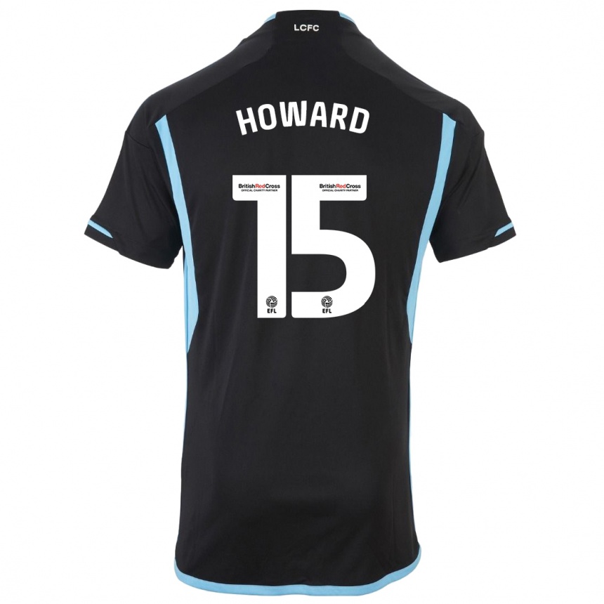 Niño Fútbol Camiseta Sophie Howard #15 Negro 2ª Equipación 2023/24