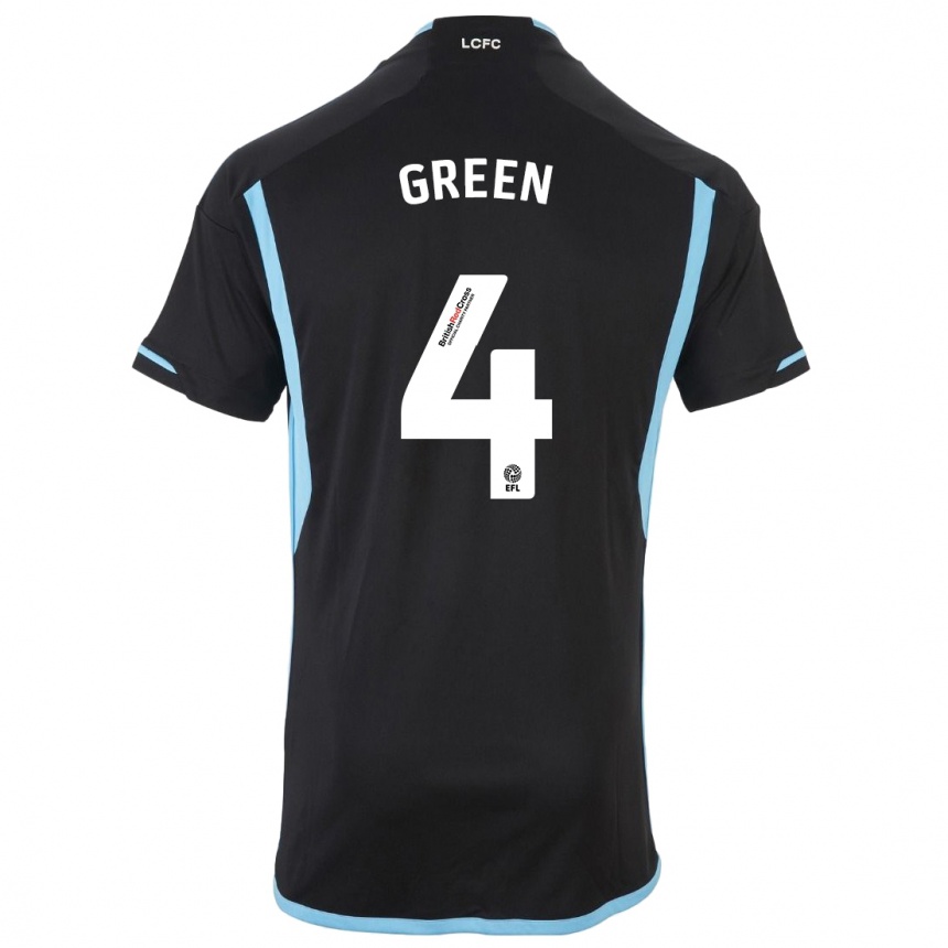 Niño Fútbol Camiseta Josie Green #4 Negro 2ª Equipación 2023/24