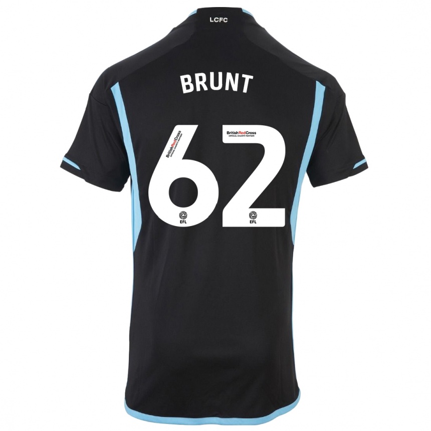 Niño Fútbol Camiseta Lewis Brunt #62 Negro 2ª Equipación 2023/24