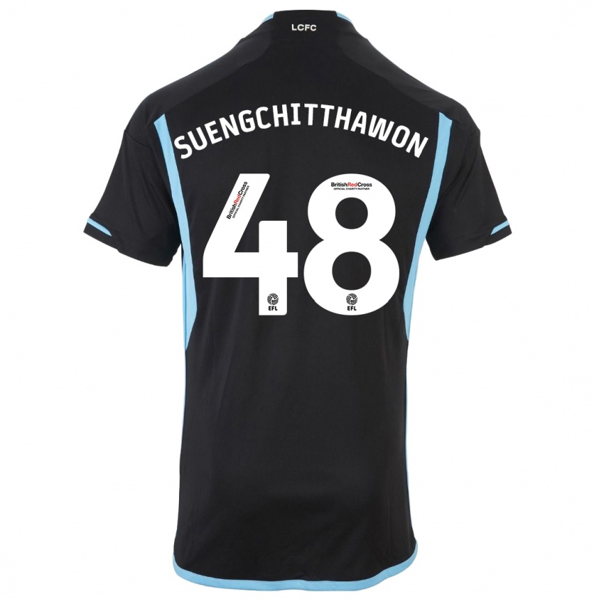 Niño Fútbol Camiseta Thanawat Suengchitthawon #48 Negro 2ª Equipación 2023/24