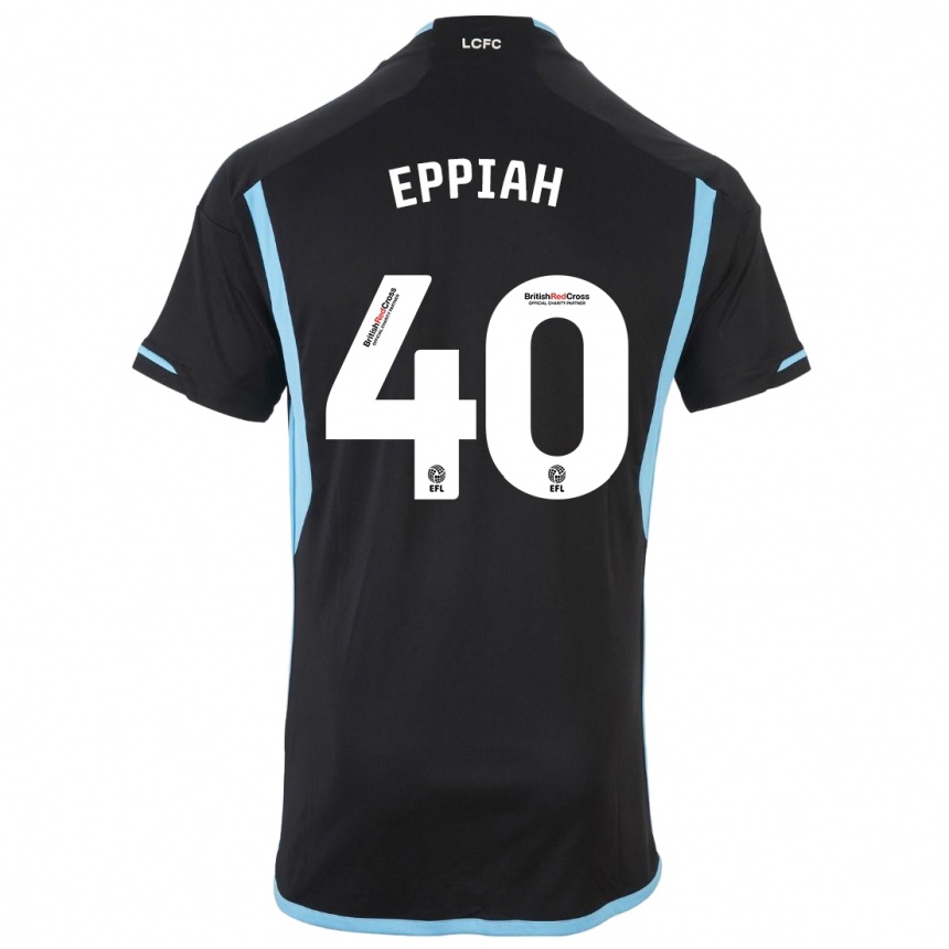 Niño Fútbol Camiseta Josh Eppiah #40 Negro 2ª Equipación 2023/24