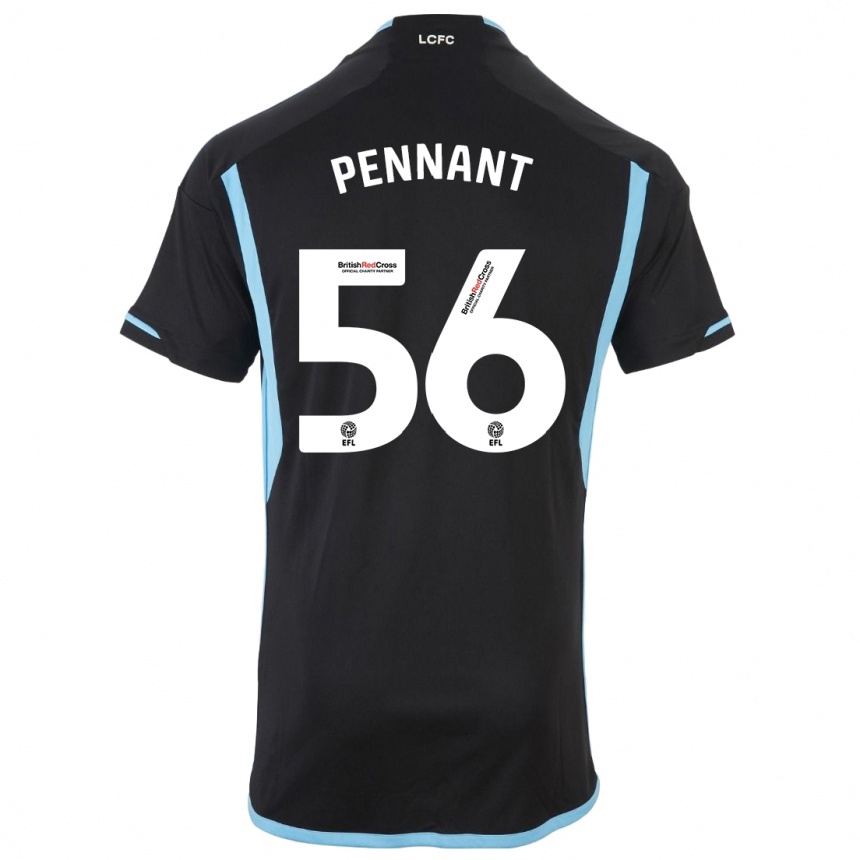 Niño Fútbol Camiseta Terrell Pennant #56 Negro 2ª Equipación 2023/24