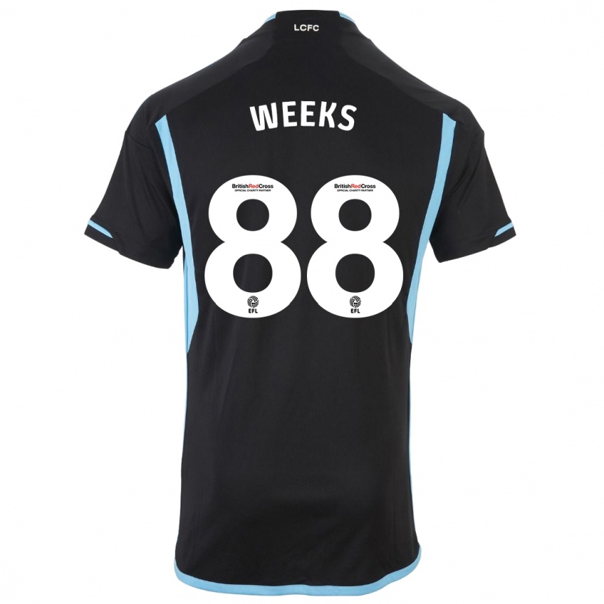 Niño Fútbol Camiseta Tyler Weeks #88 Negro 2ª Equipación 2023/24