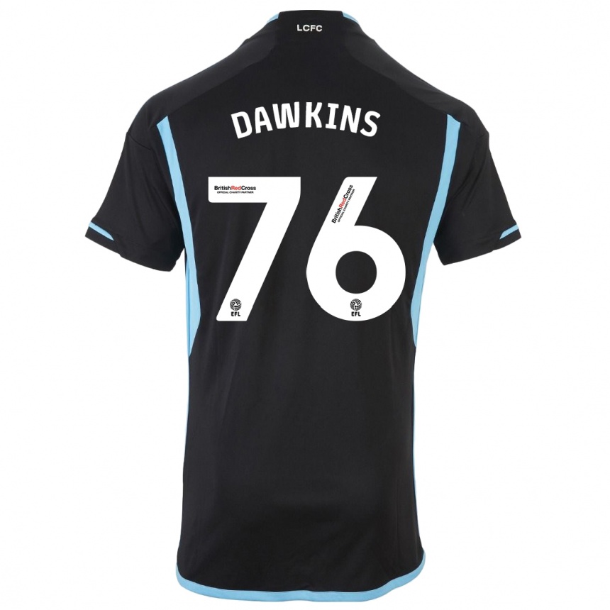 Niño Fútbol Camiseta Kartell Dawkins #76 Negro 2ª Equipación 2023/24