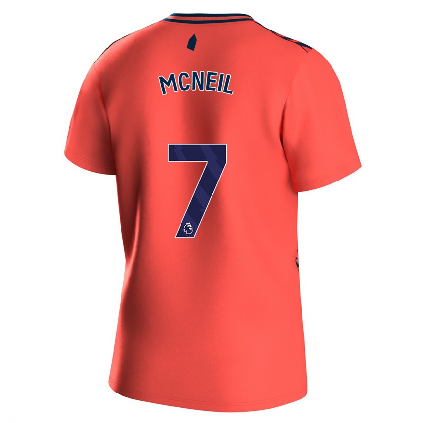 Niño Fútbol Camiseta Dwight Mcneil #7 Coralino 2ª Equipación 2023/24