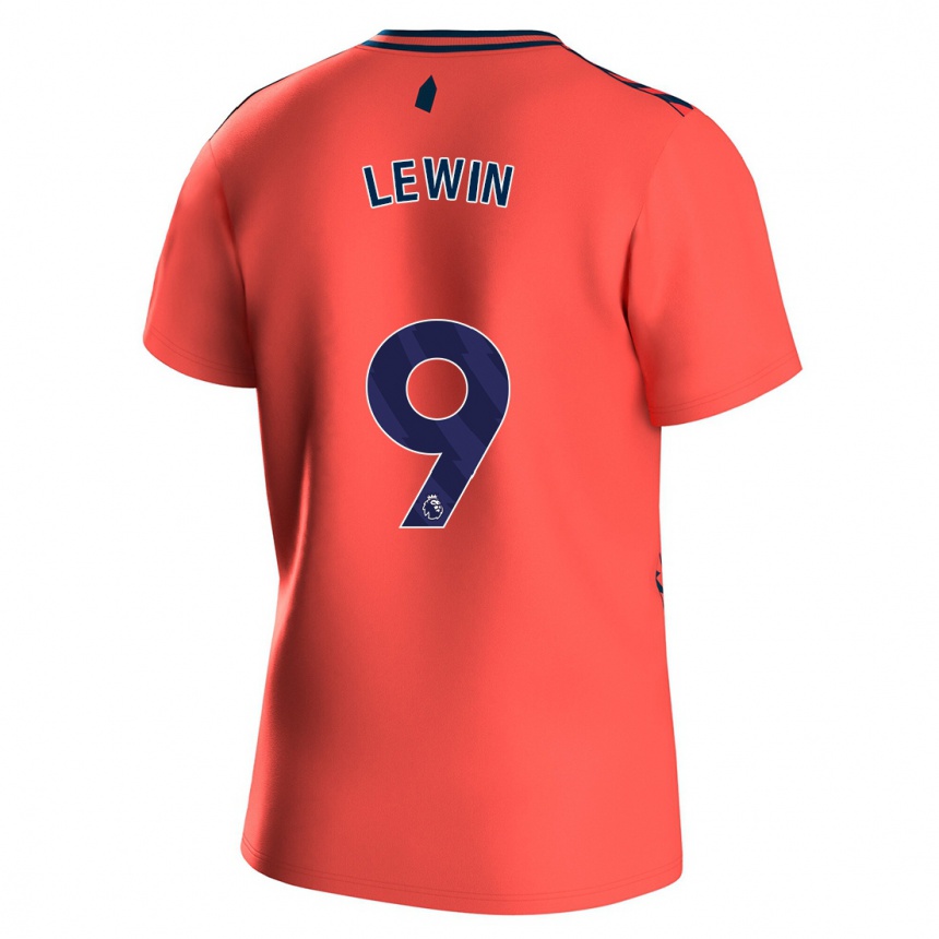 Niño Fútbol Camiseta Dominic Calvert-Lewin #9 Coralino 2ª Equipación 2023/24