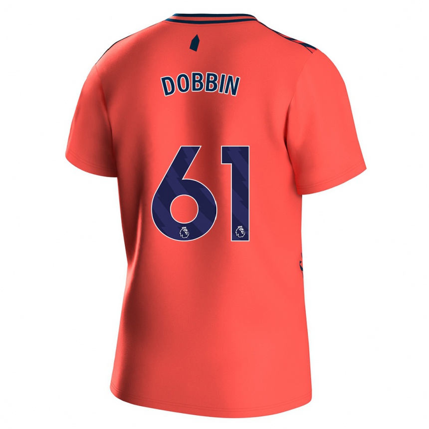 Niño Fútbol Camiseta Lewis Dobbin #61 Coralino 2ª Equipación 2023/24