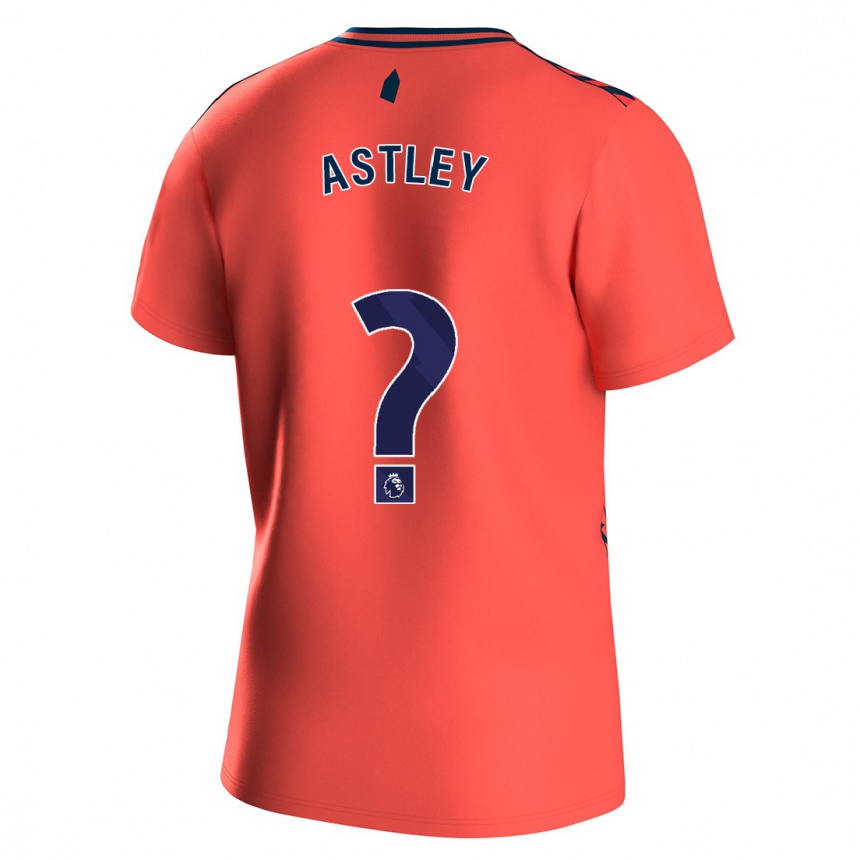 Niño Fútbol Camiseta Ryan Astley #0 Coralino 2ª Equipación 2023/24