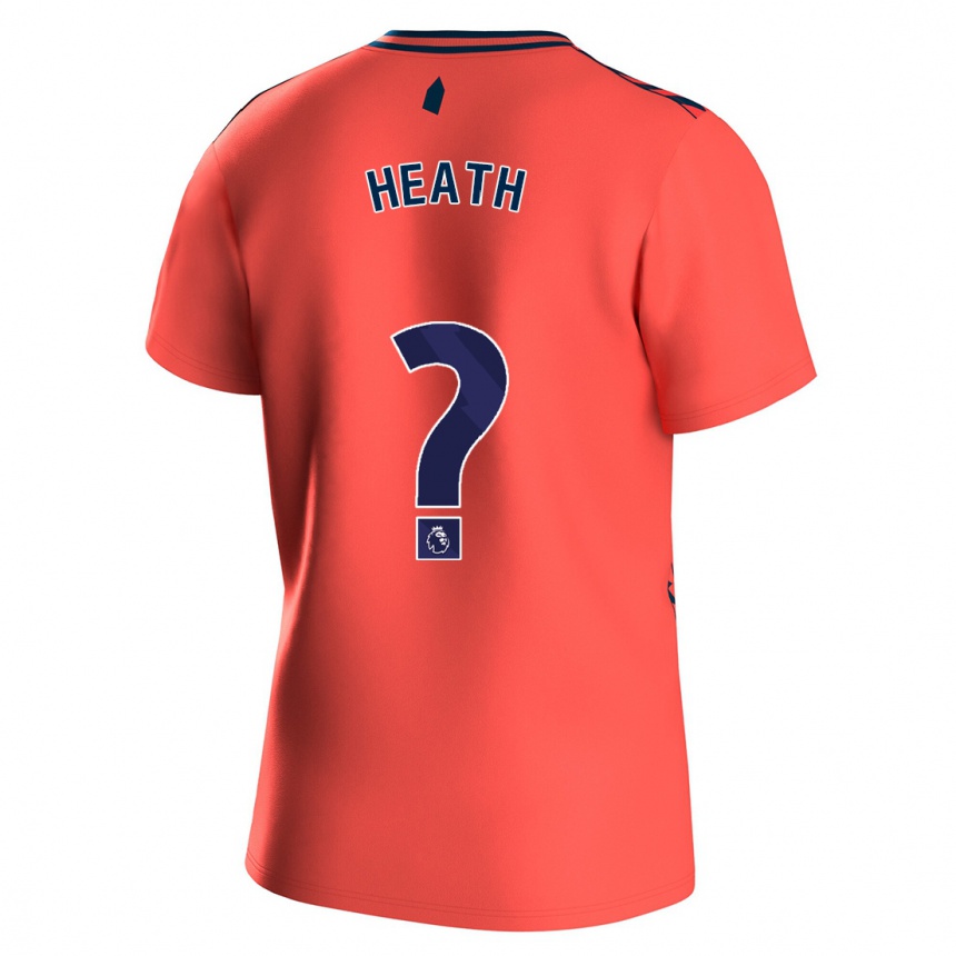 Niño Fútbol Camiseta Isaac Heath #0 Coralino 2ª Equipación 2023/24