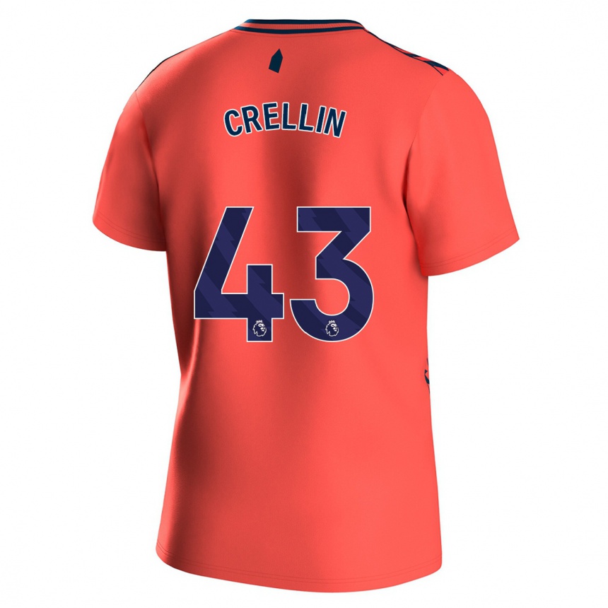 Niño Fútbol Camiseta Billy Crellin #43 Coralino 2ª Equipación 2023/24