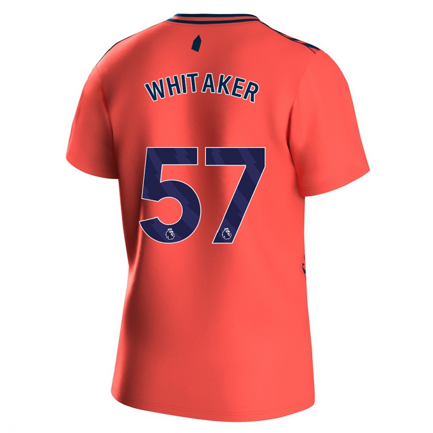 Niño Fútbol Camiseta Charlie Whitaker #57 Coralino 2ª Equipación 2023/24