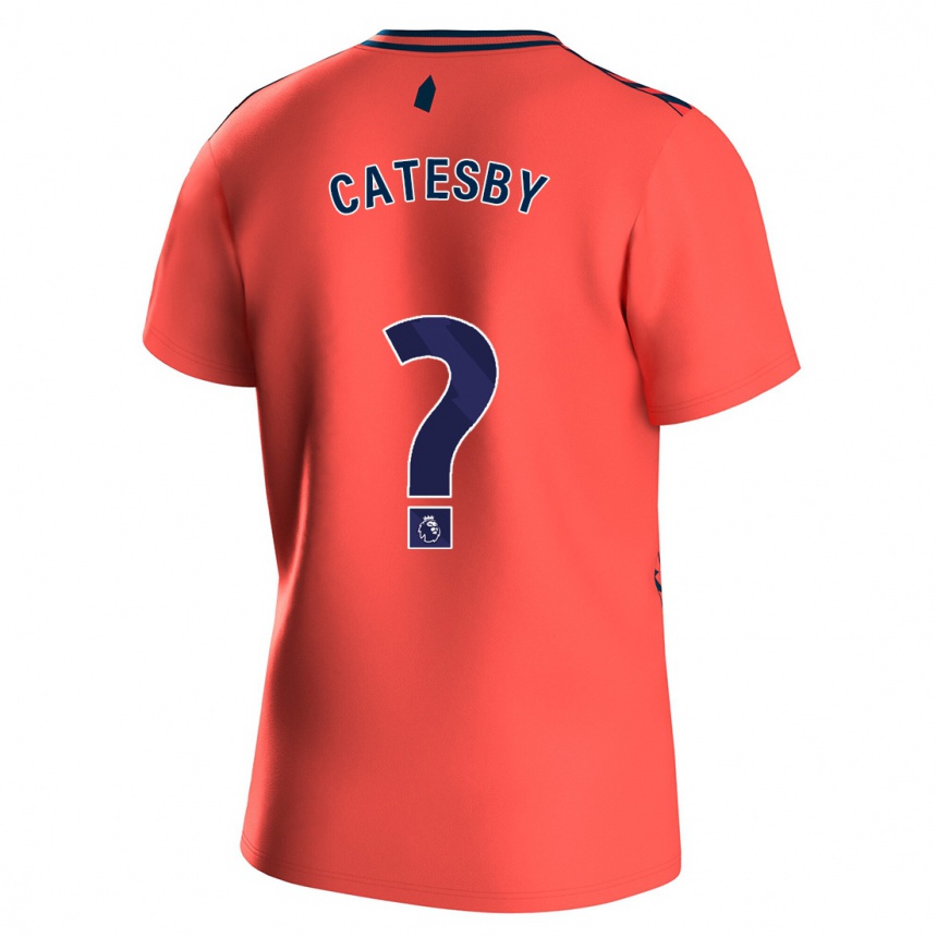 Niño Fútbol Camiseta Joel Catesby #0 Coralino 2ª Equipación 2023/24