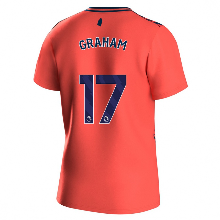 Niño Fútbol Camiseta Lucy Graham #17 Coralino 2ª Equipación 2023/24