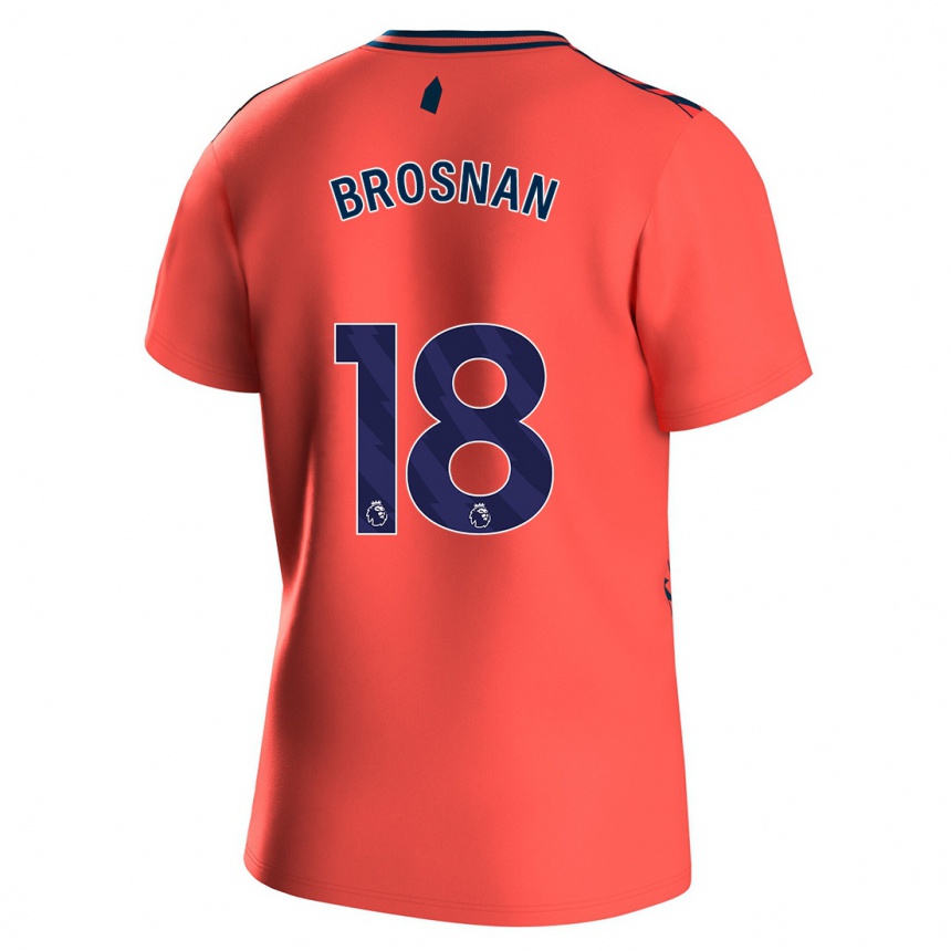 Niño Fútbol Camiseta Courtney Brosnan #18 Coralino 2ª Equipación 2023/24