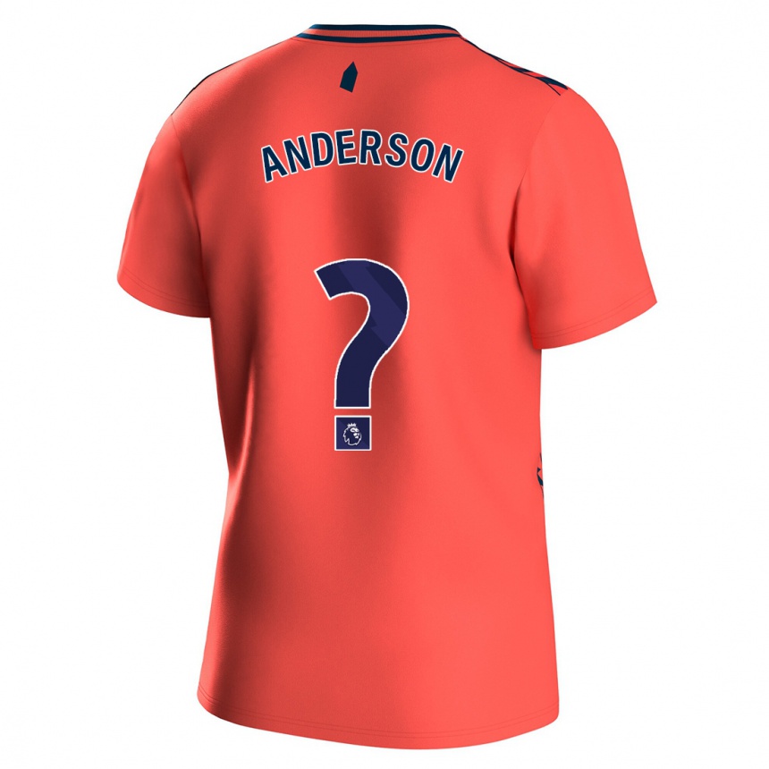 Niño Fútbol Camiseta Joseph Anderson #0 Coralino 2ª Equipación 2023/24