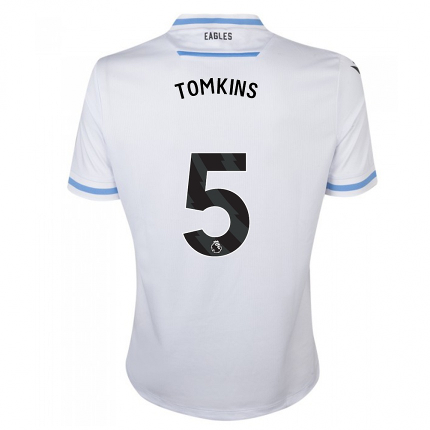 Niño Fútbol Camiseta James Tomkins #5 Blanco 2ª Equipación 2023/24