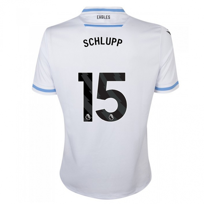 Niño Fútbol Camiseta Jeffrey Schlupp #15 Blanco 2ª Equipación 2023/24